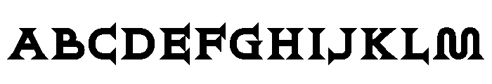 Ridder ExtraBold Font UPPERCASE