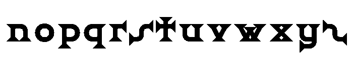 Ridder ExtraBold Font LOWERCASE