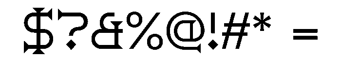 Ridder Light Font OTHER CHARS