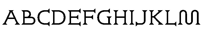 Ridder Light Font UPPERCASE