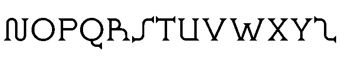 Ridder Light Font UPPERCASE