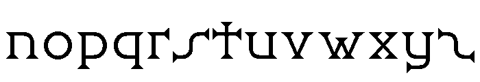 Ridder Light Font LOWERCASE