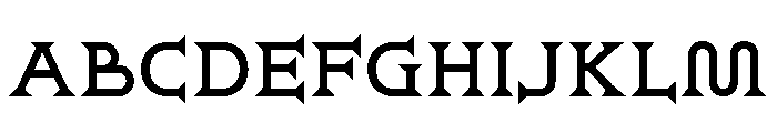 Ridder Medium Font UPPERCASE