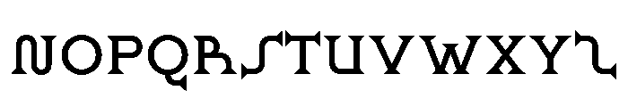 Ridder Medium Font UPPERCASE