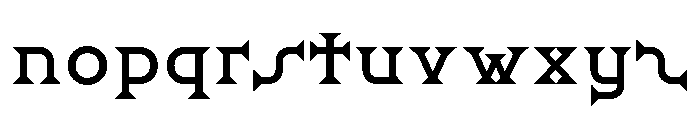 Ridder Medium Font LOWERCASE