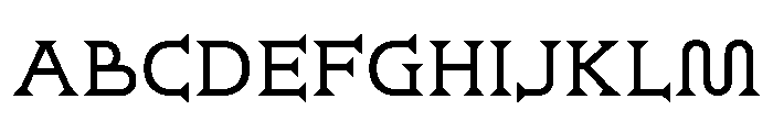 Ridder Regular Font UPPERCASE