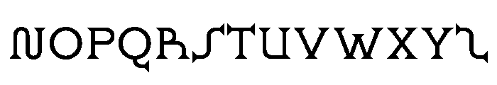 Ridder Regular Font UPPERCASE