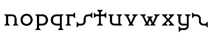 Ridder Regular Font LOWERCASE