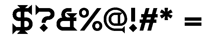 Ridder SemiBold Font OTHER CHARS