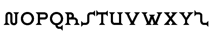 Ridder SemiBold Font UPPERCASE