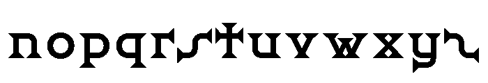 Ridder SemiBold Font LOWERCASE