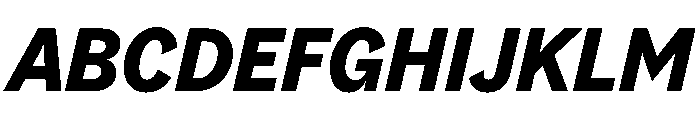 Riegla BlackItalic Font UPPERCASE