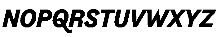 Riegla BlackItalic Font UPPERCASE