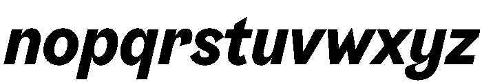 Riegla BlackItalic Font LOWERCASE