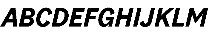 Riegla BoldItalic Font UPPERCASE