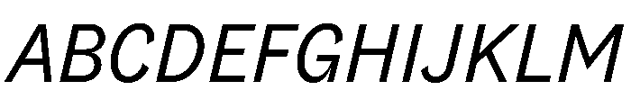 Riegla Italic Font UPPERCASE