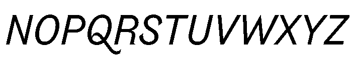 Riegla Italic Font UPPERCASE