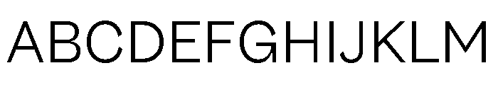 Riegla Light Font UPPERCASE