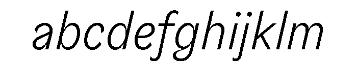 Riegla LightItalic FONT