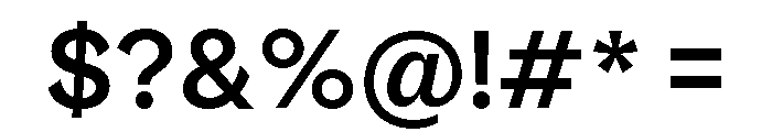 Riegla Medium Font OTHER CHARS