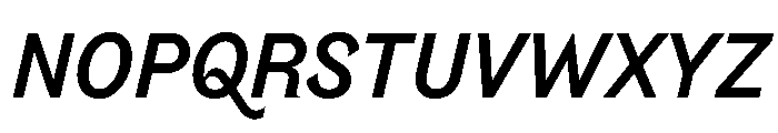 Riegla MediumItalic Font UPPERCASE