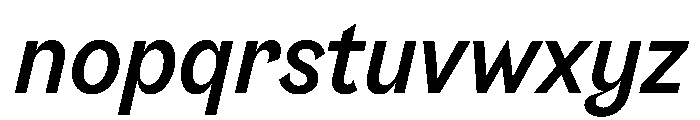 Riegla MediumItalic Font LOWERCASE