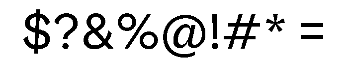 Riegla Regular Font OTHER CHARS
