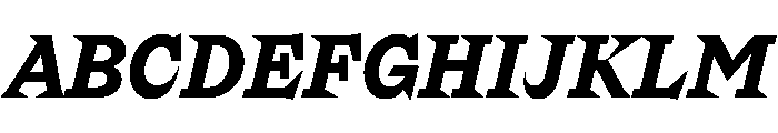 Riegraf BlackItalic Font UPPERCASE
