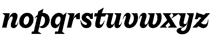 Riegraf BlackItalic Font LOWERCASE