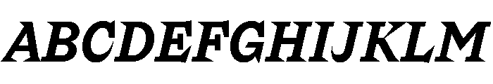 Riegraf BoldItalic Font UPPERCASE