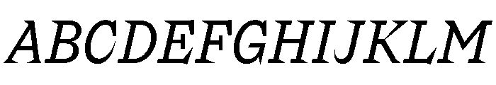 Riegraf Italic Font UPPERCASE
