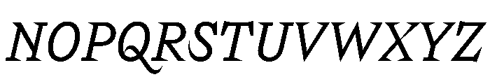 Riegraf Italic Font UPPERCASE