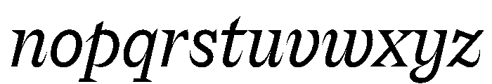 Riegraf Italic Font LOWERCASE