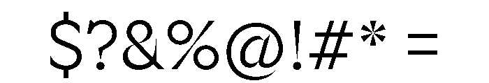 Riegraf Light Font OTHER CHARS