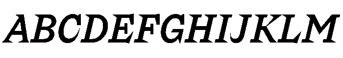 Riegraf MediumItalic Font UPPERCASE