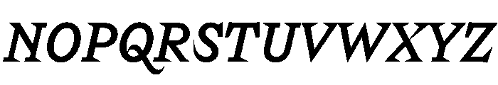 Riegraf MediumItalic Font UPPERCASE