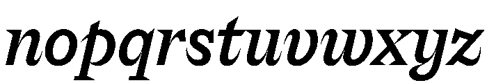 Riegraf MediumItalic Font LOWERCASE