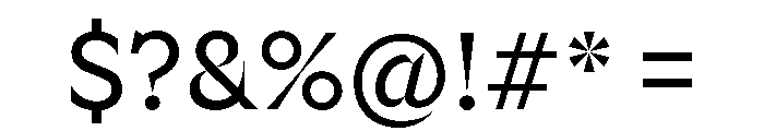Riegraf Regular Font OTHER CHARS