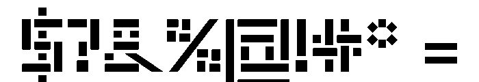 Rietveld Bold Font OTHER CHARS
