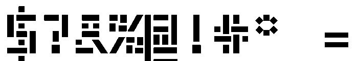 Rietveld MonoBold Font OTHER CHARS