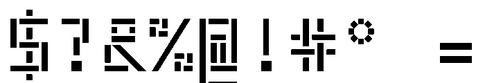 Rietveld MonoRegular Font OTHER CHARS