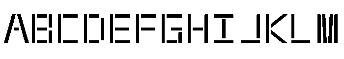 Rietveld MonoRegular Font UPPERCASE