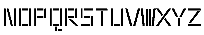 Rietveld MonoRegular Font UPPERCASE