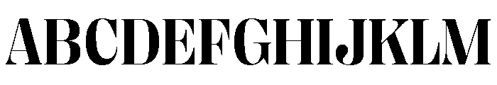 Right Didone Casual Variable 5 Font UPPERCASE