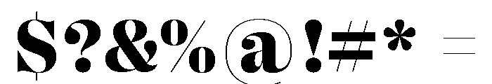Right Didone Casual Variable 6 Font OTHER CHARS