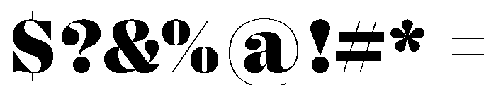 Right Didone Casual Variable 7 Font OTHER CHARS