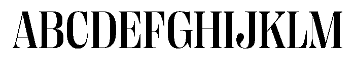 Right Didone Compact Medium Font UPPERCASE