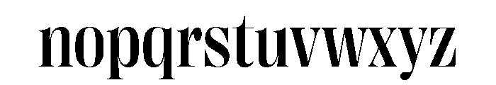 Right Didone Compact Medium Font LOWERCASE