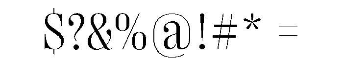 Right Didone Compact Variable 2 Font OTHER CHARS