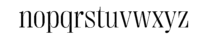 Right Didone Compact Variable 2 Font LOWERCASE